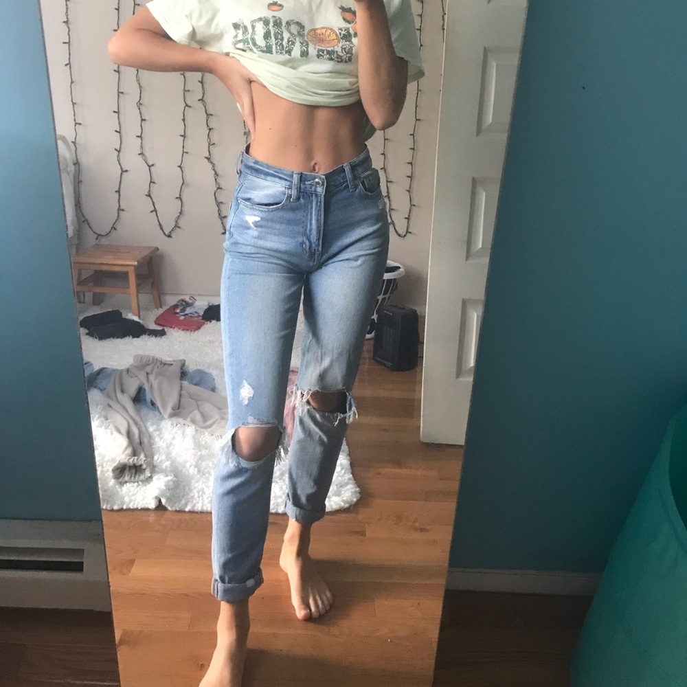 American Eagle mom jeans size 00